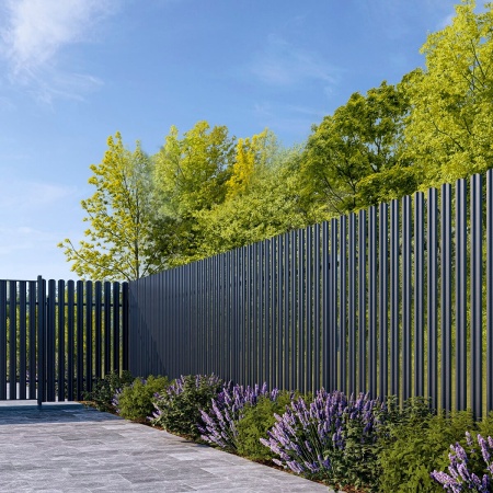 Забор из евроштакетника