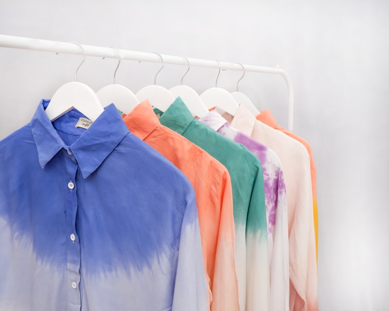 Рубашка льняная голубая