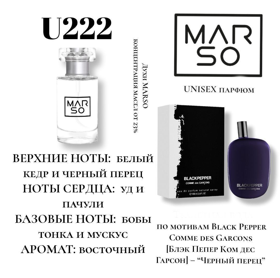 U222-Black Pepper Comme des Garcons