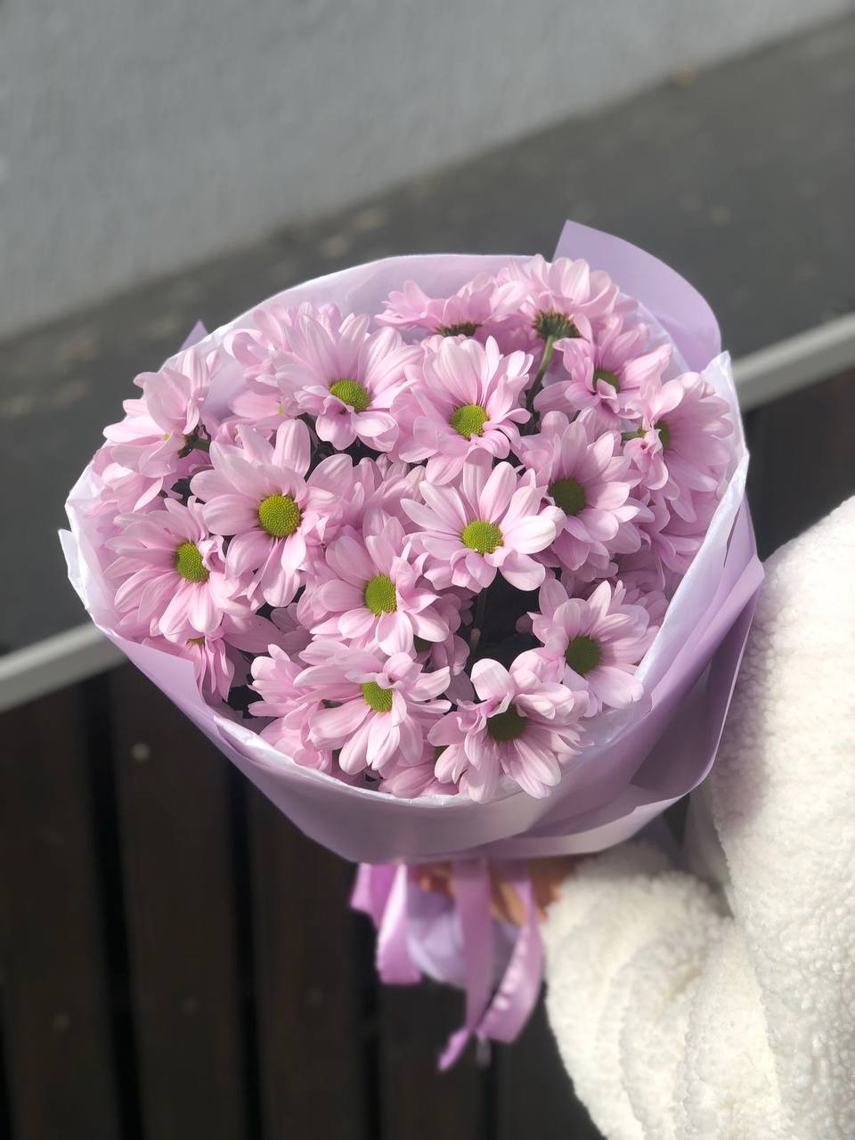 Монобукет с Кустовой Хризантемой